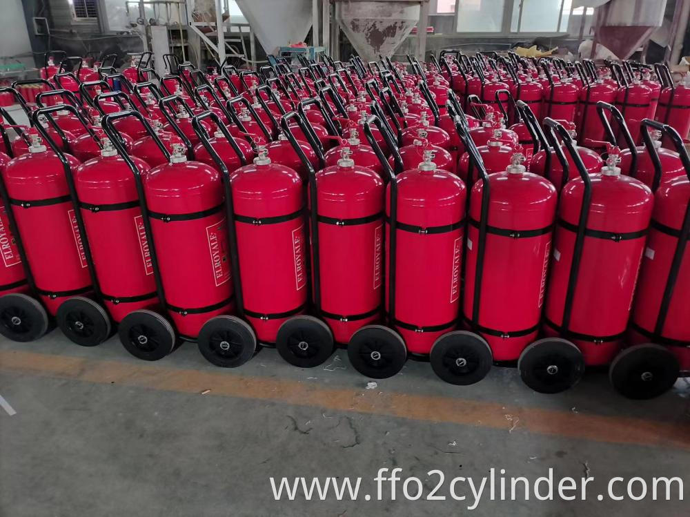 25Kg Powder Trolley Fire Extinguisher Welding Type